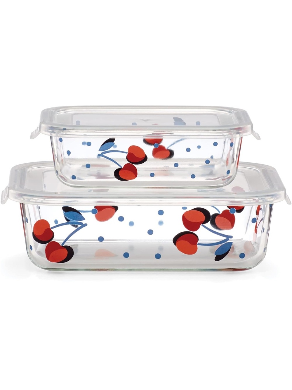 Kate Spade Vintage Cherry Dot Rectangular Food Storage Set, NWT 🍒